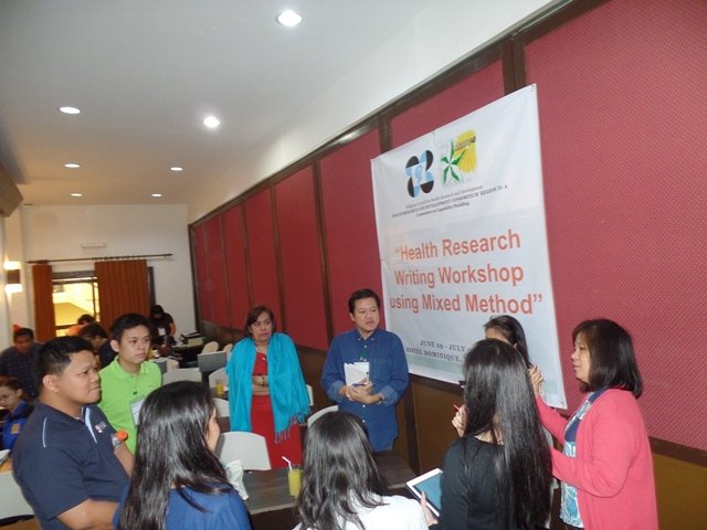 Health Research Writing Workshop using Mixed Method